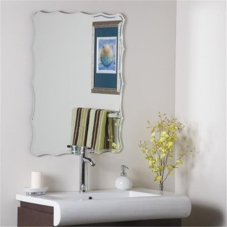 DECOR WONDERLAND Decor Wonderland SSM1058 Frameless Ridge Mirror SSM1058